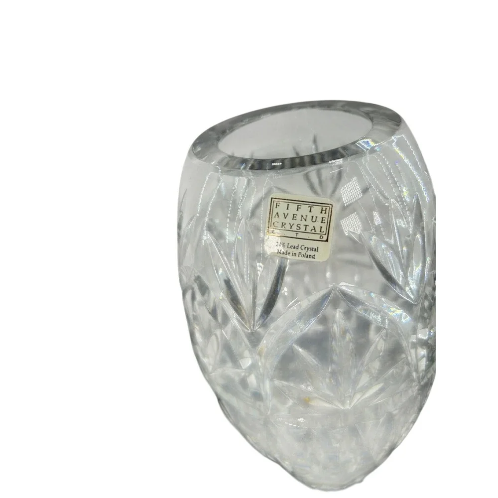 Fifth Avenue Crystal 24% Lead Crystal Vase Made in Poland‎